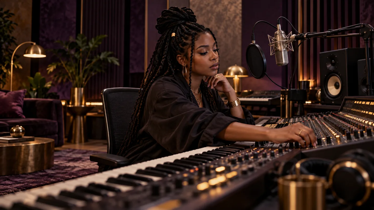 Velvet Studios music creators at work