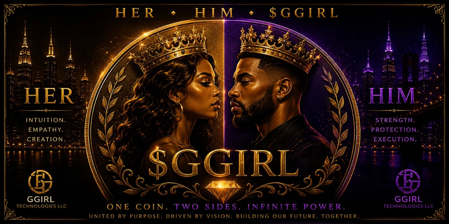 HER and HIM together as the two sides of Good Girl Coin